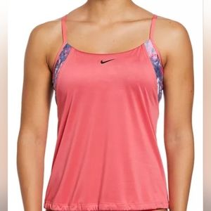 NWT Nike Layered Tankini Swim Top. Size S